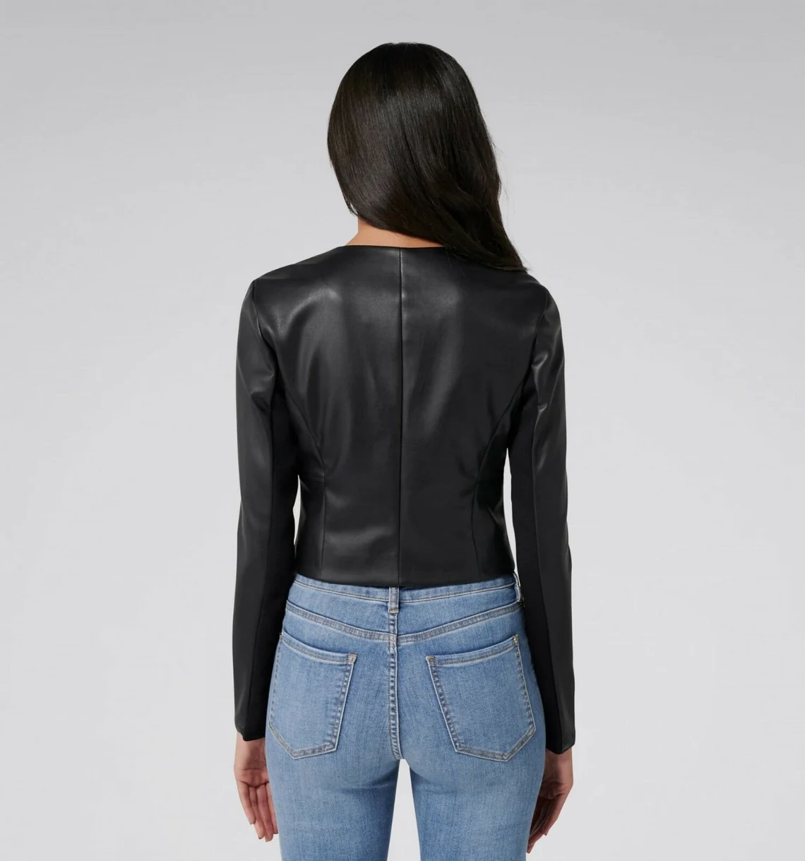 Chic Women's Leather Jacket – Elegant, Bold & Timeless