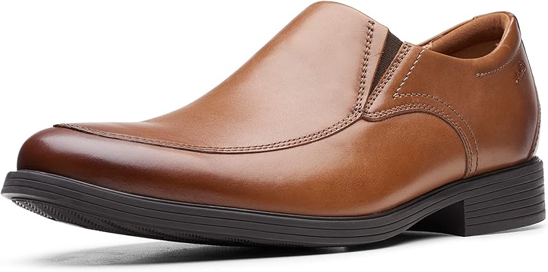 Men’s Tan Leather Slip-On Formal Shoes | Premium Comfort & Style