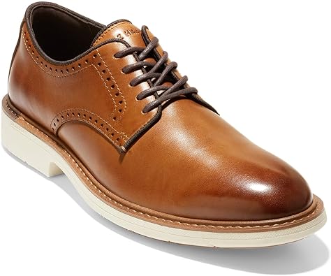 Men’s Tan Leather Derby Formal Shoes | Classic Everyday Comfort