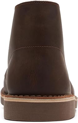 Men’s Brown Leather Chukka Boots – Classic Casual Lace-Up Desert Boots