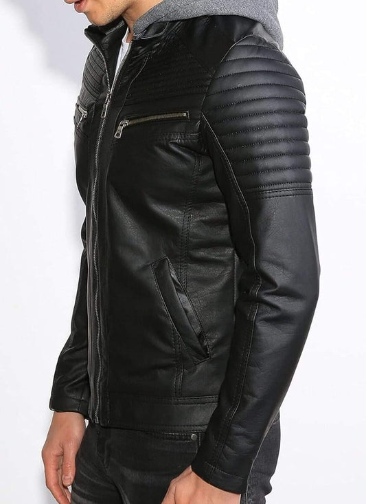 Premium Men's Leather Jacket – Timeless Style & Durability