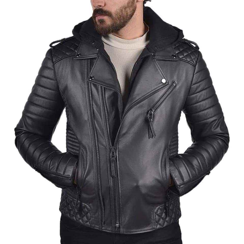 Premium Men's Leather Jacket – Timeless Style & Durability