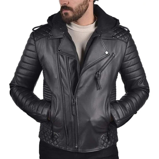 Premium Men's Leather Jacket – Timeless Style & Durability