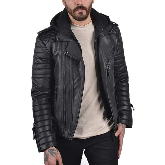 Premium Men's Leather Jacket – Timeless Style & Durability
