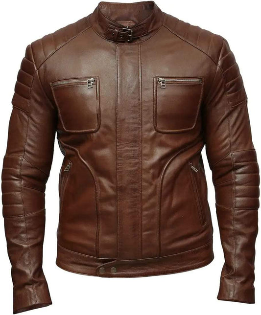 Premium Men's Leather Jacket – Timeless Style & Durability