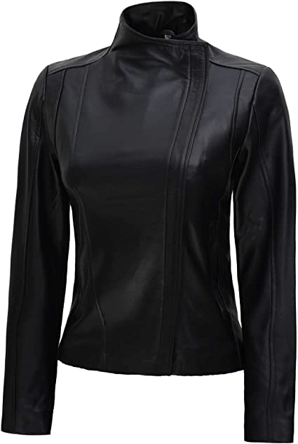 Chic Women's Leather Jacket – Elegant, Bold & Timeless