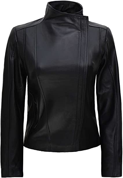 Chic Women's Leather Jacket – Elegant, Bold & Timeless