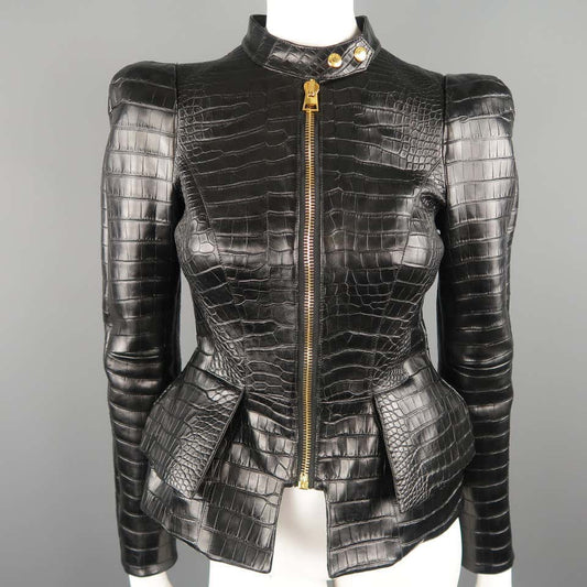 Chic Women's Leather Jacket – Elegant, Bold & Timeless