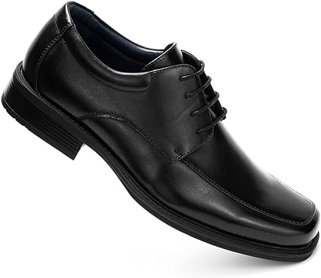 Men’s Black Leather Formal Lace-Up Shoes – Classic Office Dress Shoes