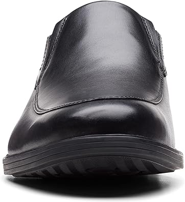 Men’s Black Leather Slip-On Formal Shoes | Classic Comfort & Style