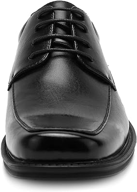 Men’s Black Leather Formal Lace-Up Shoes – Classic Office Dress Shoes