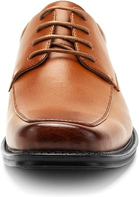 Men’s Tan Leather Formal Lace-Up Shoes – Classic Elegant Office Wear