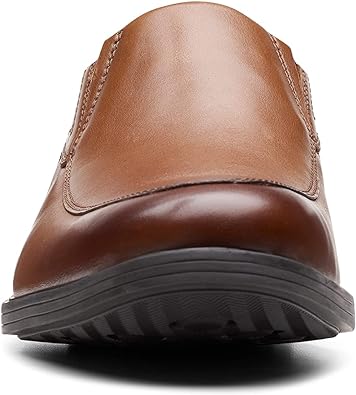 Men’s Tan Leather Slip-On Formal Shoes | Premium Comfort & Style