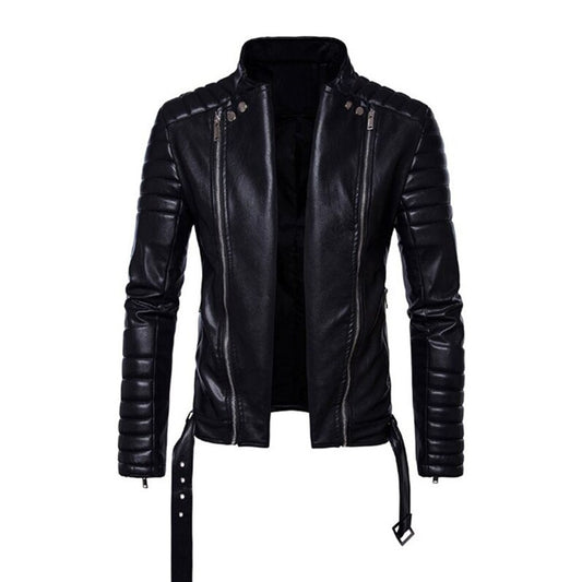 Premium Men's Leather Jacket – Timeless Style & Durability