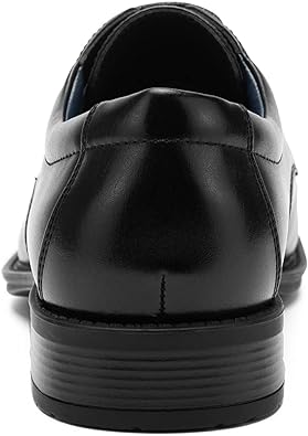 Men’s Black Leather Formal Lace-Up Shoes – Classic Office Dress Shoes