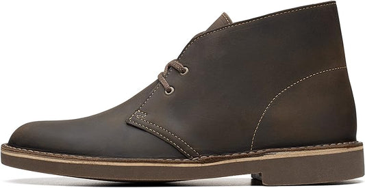 Men’s Brown Leather Chukka Boots – Classic Casual Lace-Up Desert Boots