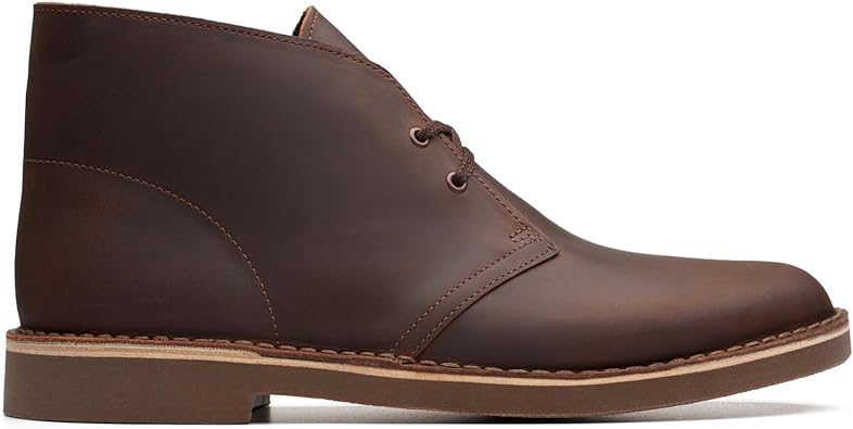 Men’s Brown Leather Chukka Boots – Classic Casual Lace-Up Desert Boots